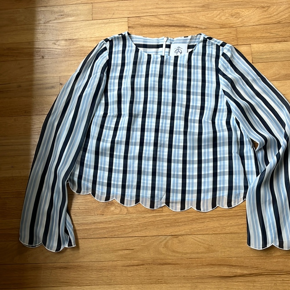 Black Fleece by Thom Browne silk top like new condition